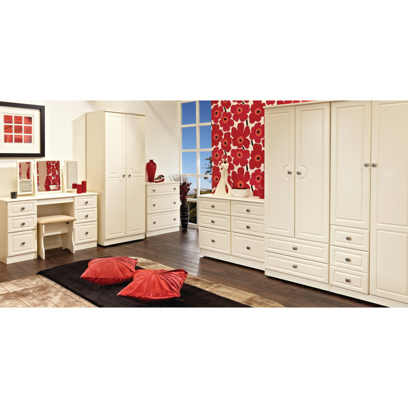 Fully Assembled Meansville 4 Drawer Chest of Drawers, Cream