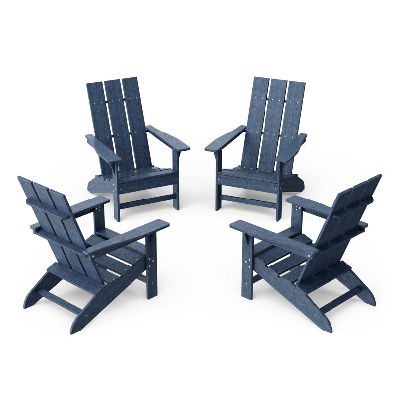 Freedom 4-Piece Modern Adirondack Conversation Set, Patriot Blue