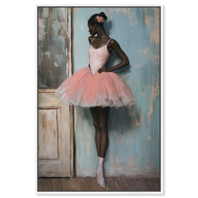 Black-Pink Beauty II Canvas Vintage Portraits by Art Remedy