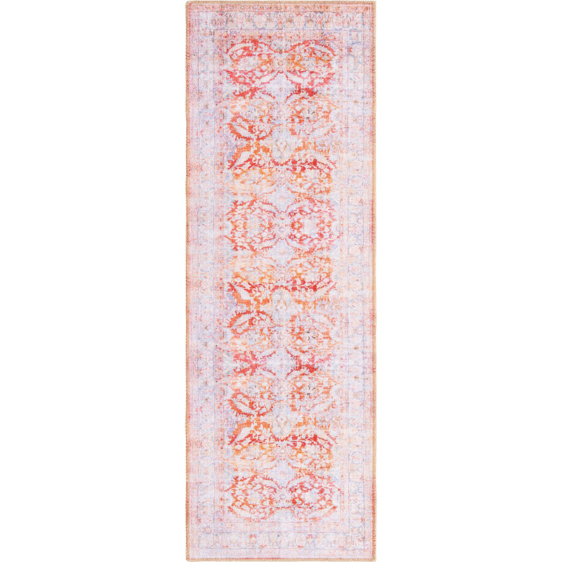 Mcclamma Chenille Oriental Indoor Rug, Runner 2' x 6'