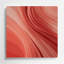 Gradient abstrait 3, art mural en métal rouge-347320396