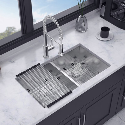 Undermount Double Bowl Stainless Steel Kitchen Sink