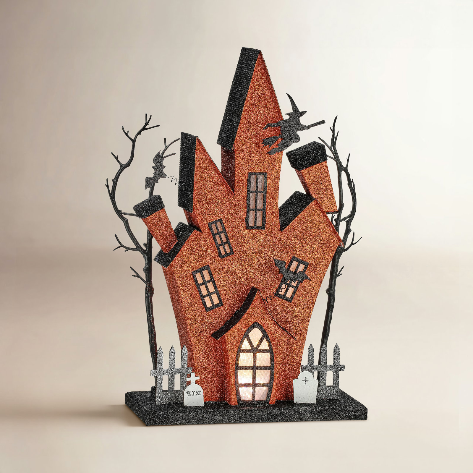18" LED Cardboard Haunted Mansion