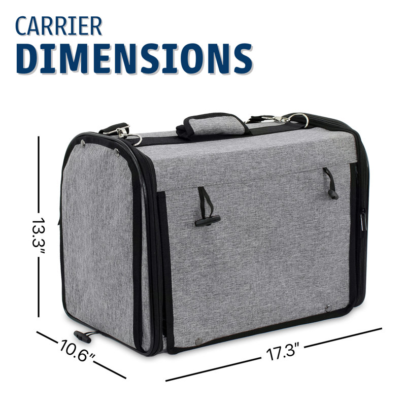 Cage de transport d'oiseaux Premium, Gris