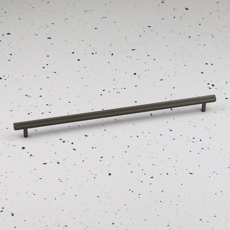 Reeded T-Bar Handles & Coordinating Pull in Multiple Finishes, 320mm, Anthracite