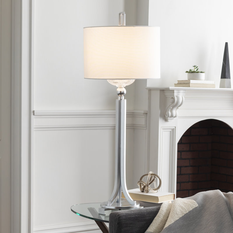 Canchola Metal Table Lamp, Silver