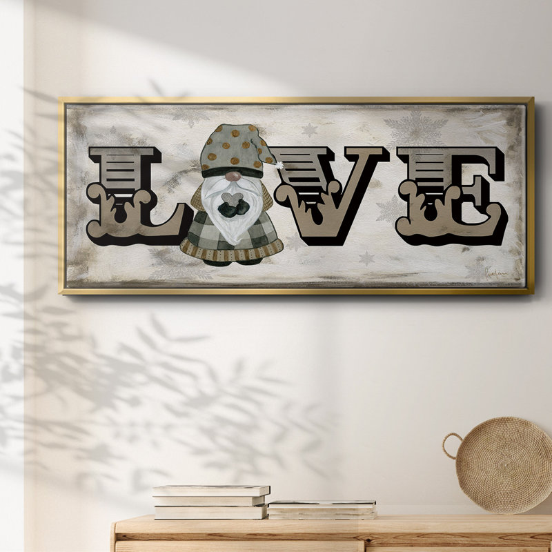«Winter Wonderland Friend Love», toile encadrée, H 20 po x l 50 po