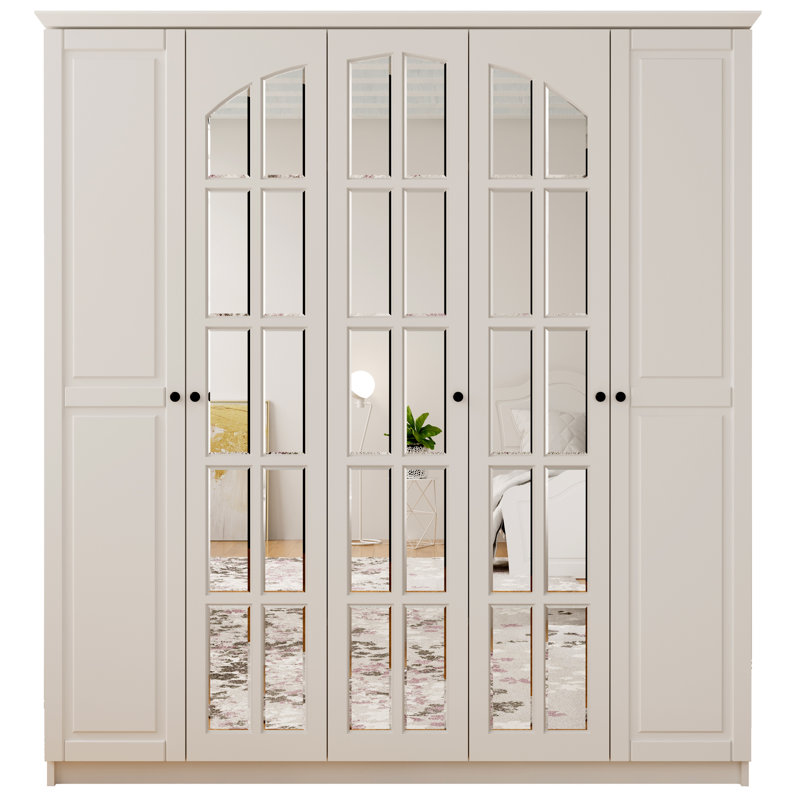 Annie-Mae 5 Door Manufactured Wood Wardrobe