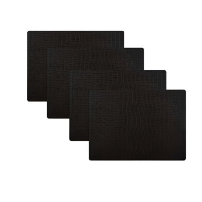 Placemat Mattola Exotic Rect. Blk Onyx