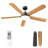 Ceiling Fans With Lights And Remote Control, 6 Speeds, Reversible Dc Motor, Quick-fit System, Dimmable Led For Bedroom Living Room Indoor Outdoor-717232233-717232238