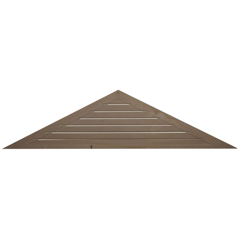 18"H x 72"W x 2 1/8"D Triangle Gable Vent
