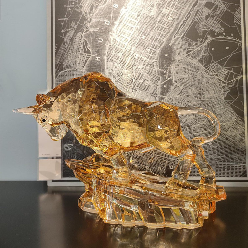 Acrylique statue de taureau Wall Street Statue Sculpture Stock Mark ...