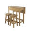 Bennett 2 -Person Drop Leaf Pine Solid Wood Dining Set