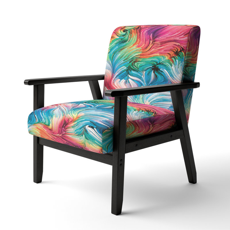 Fauteuil Jerimy, Mélange de polyester rose / bleu