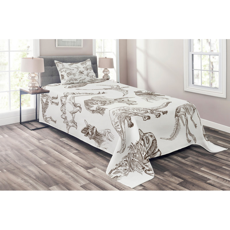 Polyester Coverlet, Twin Bedspread + 1 Sham
