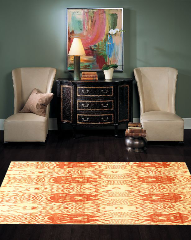 Wool Ikat Indoor Rug