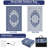 10' x 20' Reversible Outdoor Rug, Waterproof Plastic Straw with Vintage Medallion Pattern, Lightweight and Easy-Clean Patio Mat for Deck, Balcony, Camping or Beach-93919879-93919929