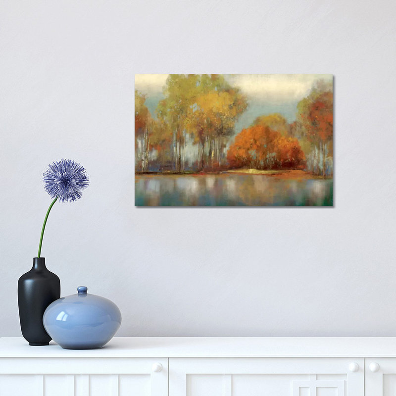 Reflections I 1 Piece Painting on Canvas, 30.48 cm H x 45.72 cm W, Wrapped Canvas