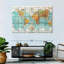 Globe terrestre carte du monde sur toile-806209357