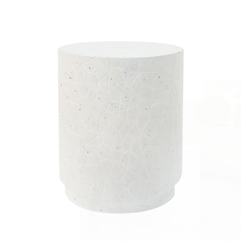 Table de bout d'extérieur extérieur en béton Terrazzo