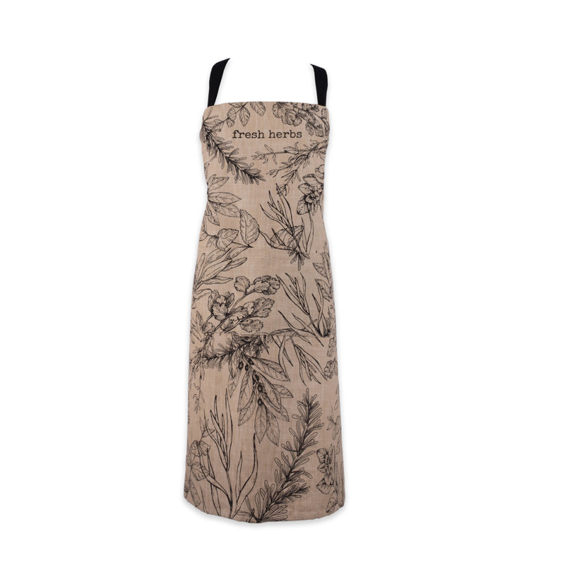 Floral Cotton Bib Apron