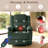 360 Degree Swivel Rocker Recliner Chair with Heat and Massage,Green-2056750436