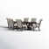 Dows 6 - Person Extendable Four Leg Dining Set