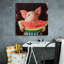 «Pig Out» par Lucia Heffernan, reproduction sur toile tendue-88021673