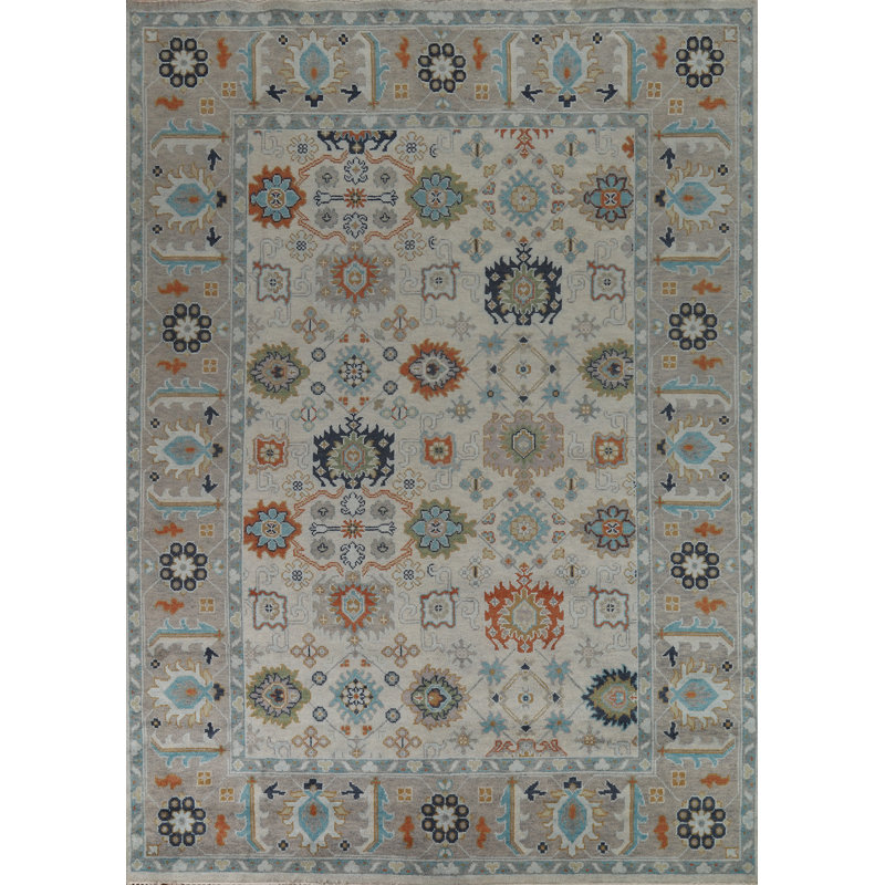 Handmade Wool Oushak Indian Area Rug 9x12