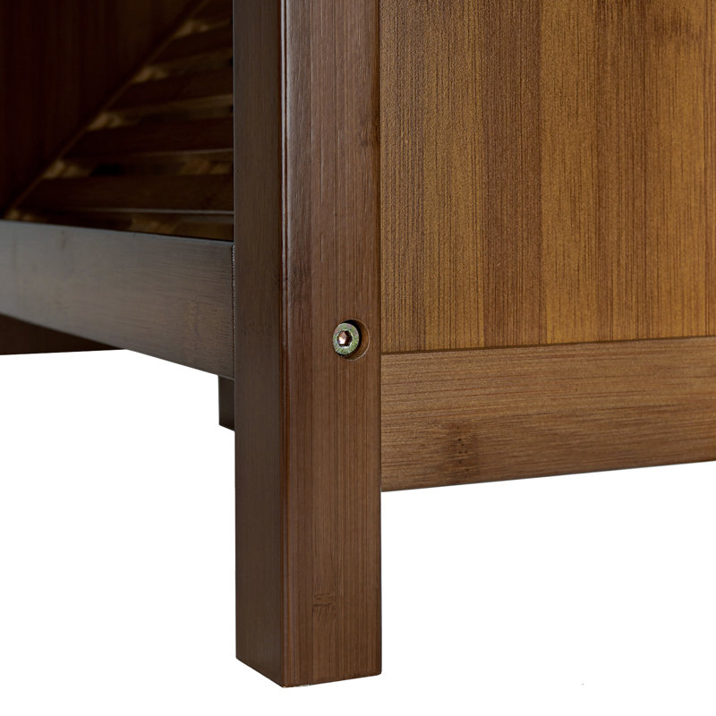 Danielsville Bamboo Storage Bench, 16.14" H x 19.69" W x 8.27" D