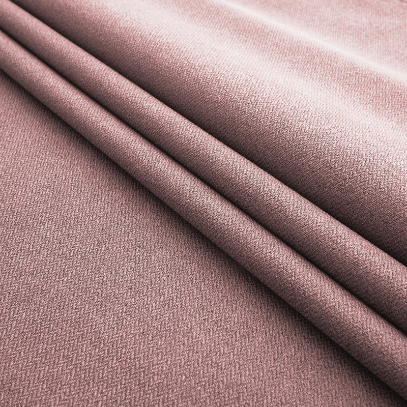 Aspire Homeware Linen 100% Blackout Single Panel Curtain for Complete Light Blocking and Better Sleep, Blush