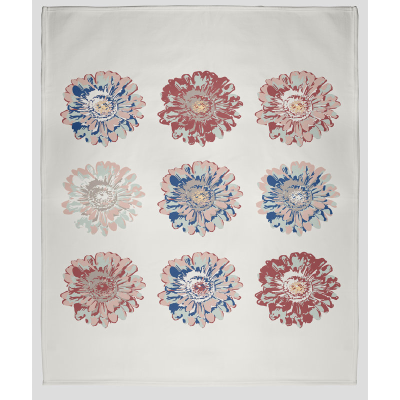 Happy Hippy Fleece Throw Blanket, 30" W x 40" L, 1.75, Ligonberry Red