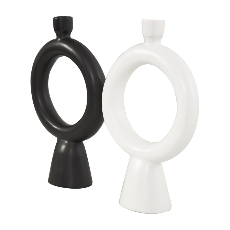 Bougeoir de table en dolomite H 12,05 po Mable