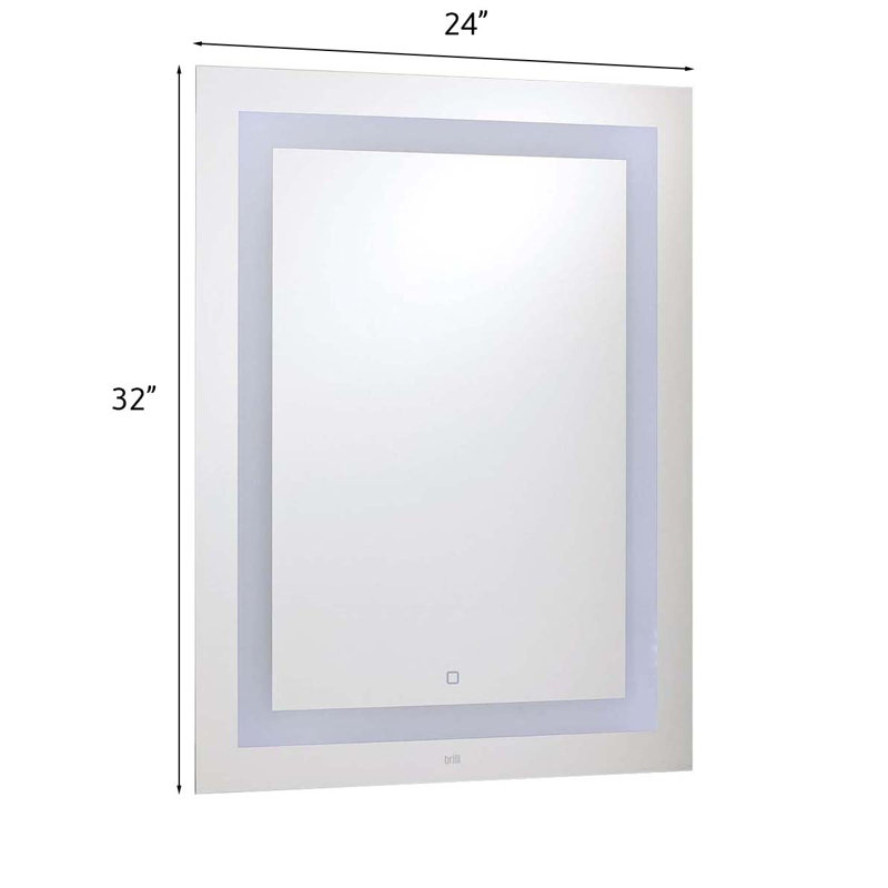 Look Up Rectangle Wall Mirror