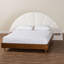 Lit en bois brun crème et noyer Bernice-1510633987