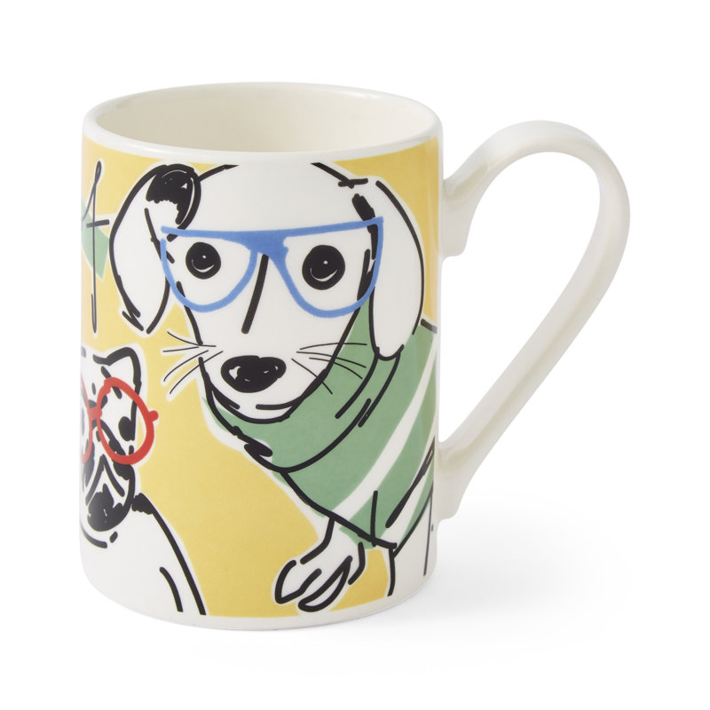 Portmeirion, Mug Meirion - Bright Yellow Dog Tall Mug