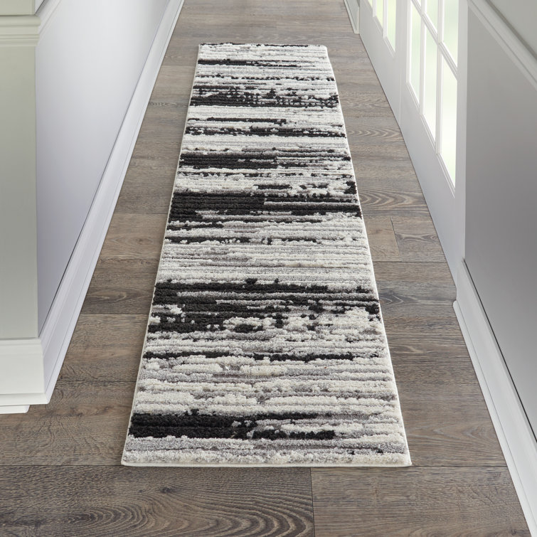 Havell Neutral Abstract Gray Area Rug