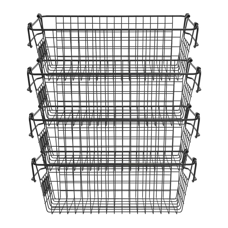 15.74 Countertop 4 Pcs Stackable Vegetable Storage Baskets