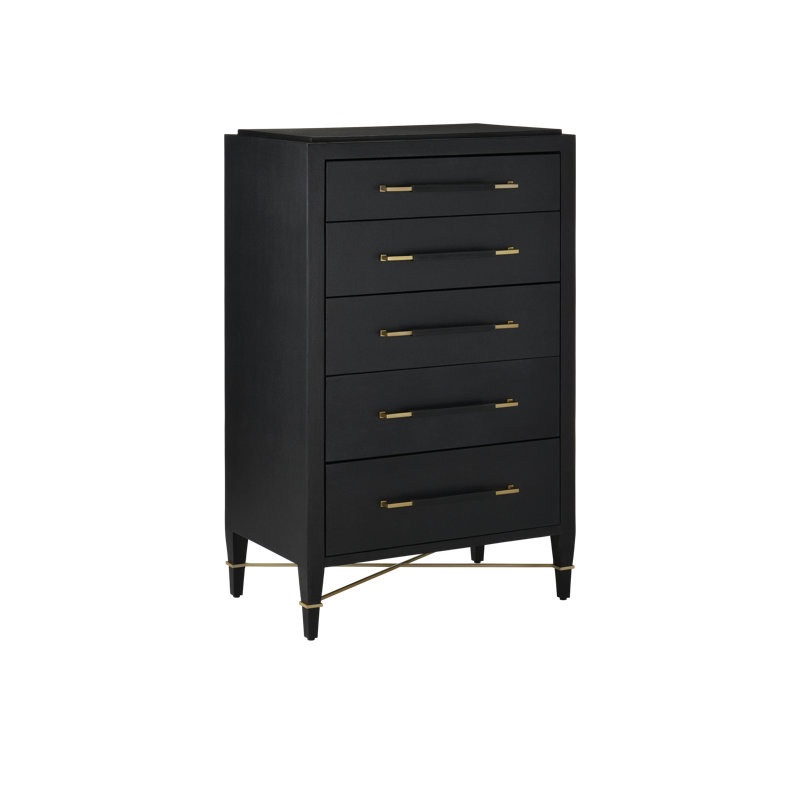 Verona Solid Wood Accent Chest, Black