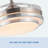 42 In. Retractable Ceiling Fan With Remote Control