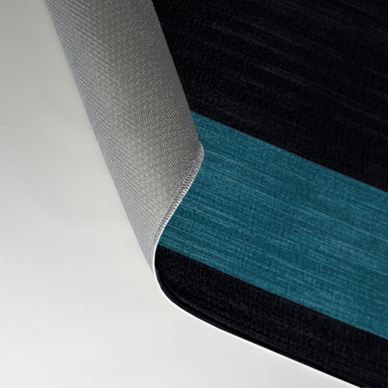HorizontalStripes Gray Indoor and Outdoor Area Rug, Rectangle 9' x 12'