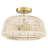 Nekoosa Rope Semi Flush Mount