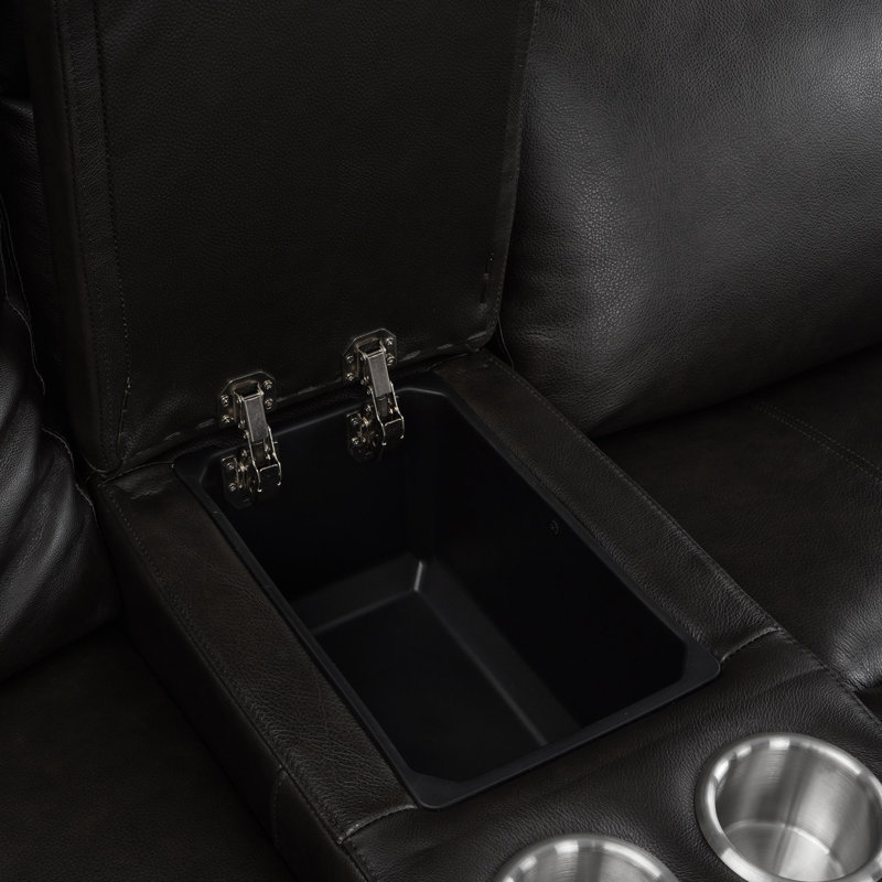 100.05'' Leather Reclining Sofa