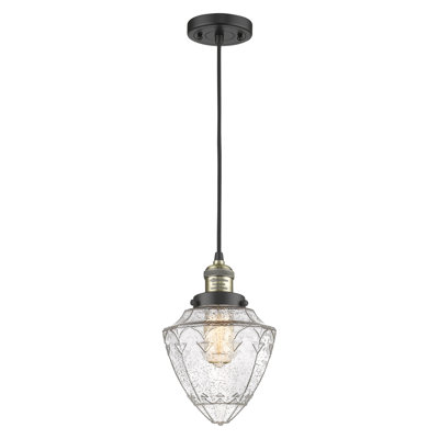Franklin Restoration - Bullet - 1 Light 7" Cord Hung Mini Pendant - Bulb Not Included - Shade