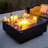 Square Concrete Smokeless Fire Pit Table-86332016
