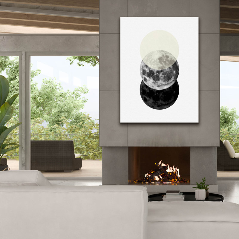 «Black Beige No. 3» par Brandon Wong, art mural sur toile, H 54 po x l 40 po x P 1,5 po