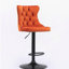 Tabourets pivotants en velours à hauteur de siège réglable, tabourets de bar rembourrés modernes avec dossier capitonné confortable, ensemble de 2-1163899236-1163899232
