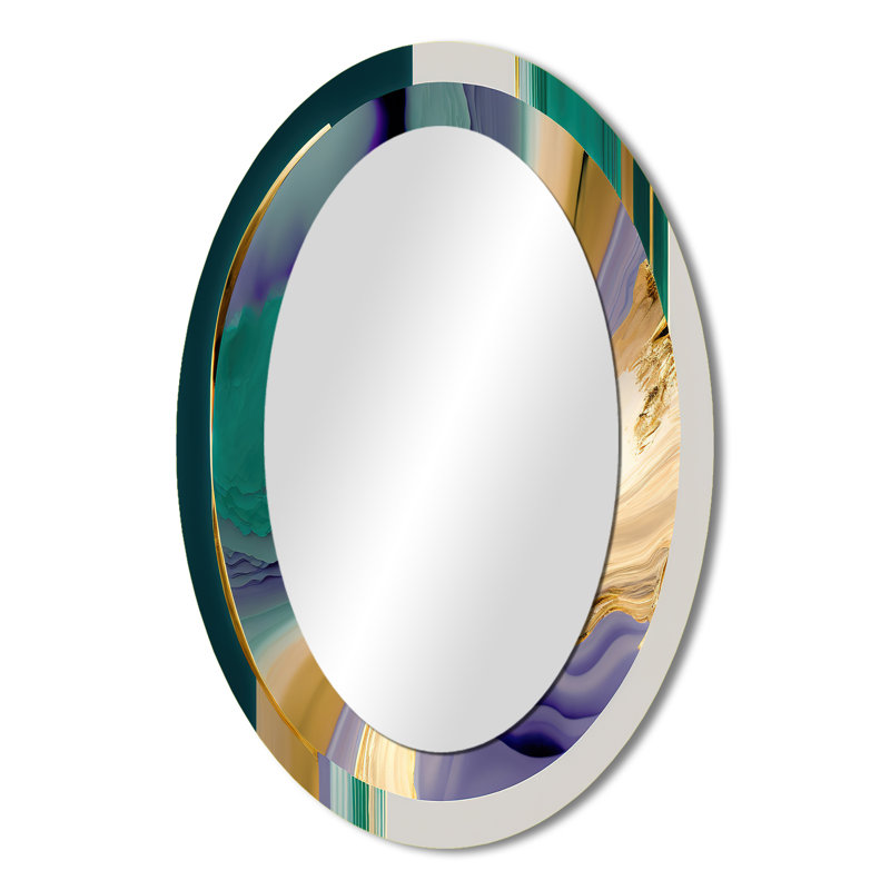 Miroir mural Bold Expression Art II - Green, 36 po x 24 po