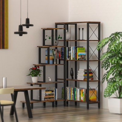 Bibliothèque échelle en acier inoxydable H 65,3 "x l 39,3"