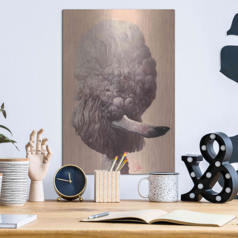 «Poodle» par Thomas Fluharty, H 16 po x l 12 po